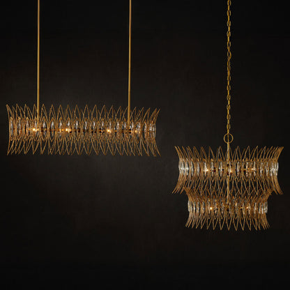 Marquise Two-Tier Chandelier in Detail.