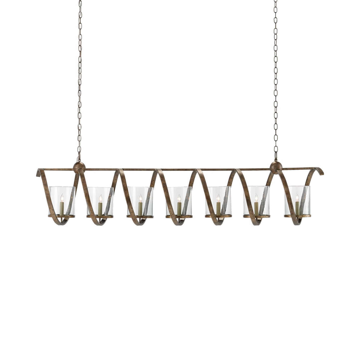 Maximus Chandelier in Pyrite Bronze (7-Light).