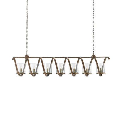 Maximus Chandelier in Pyrite Bronze (7-Light).