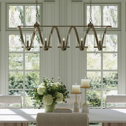 Maximus Chandelier in dining room.