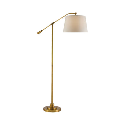 Maxstoke Floor Lamp in Antique Brass.
