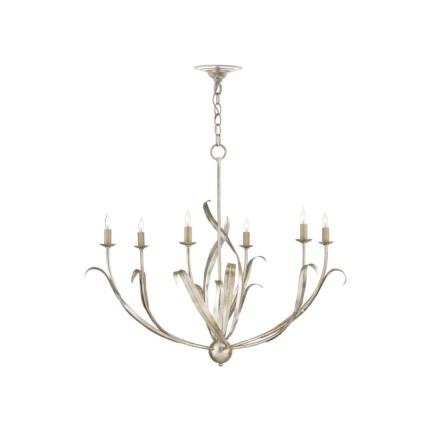 Menefee Chandelier in Silver Granello (Small).