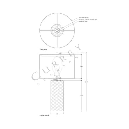 Meraki Table Lamp - line drawing.