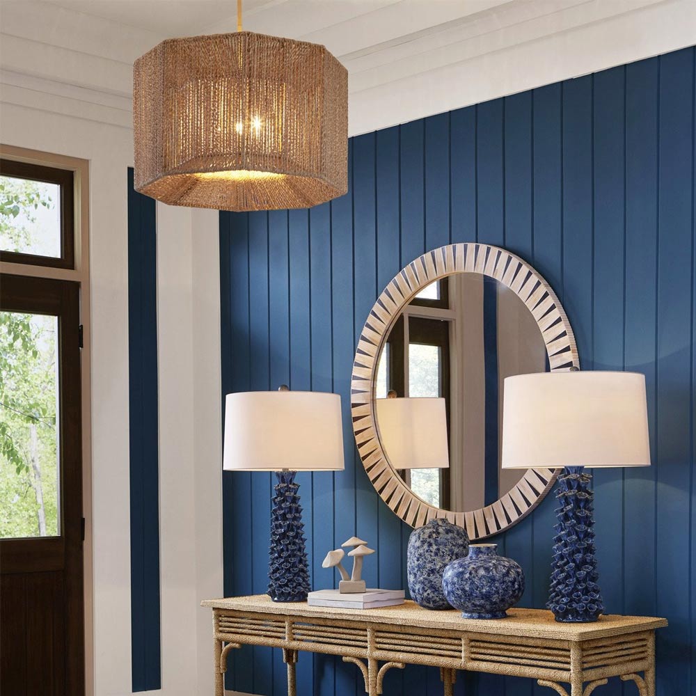 Mereworth Chandelier in living room.