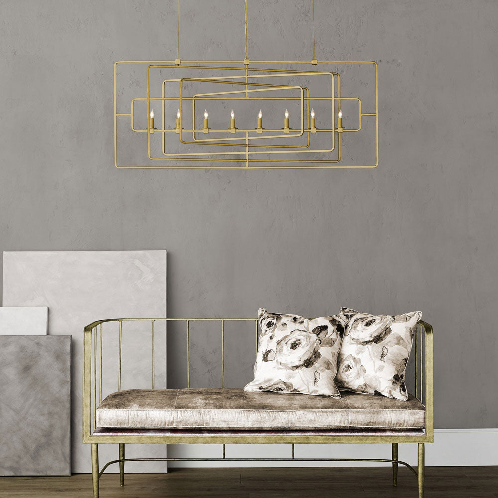 Metro Chandelier in living room.