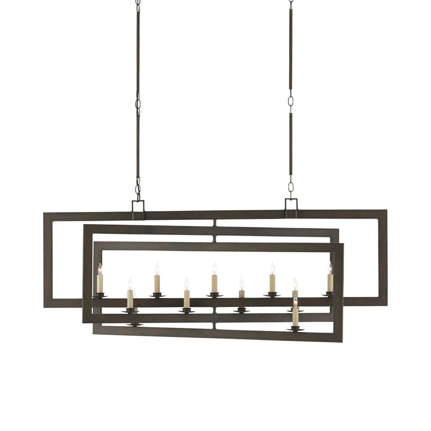 Middleton Rectangular Chandelier in Detail.