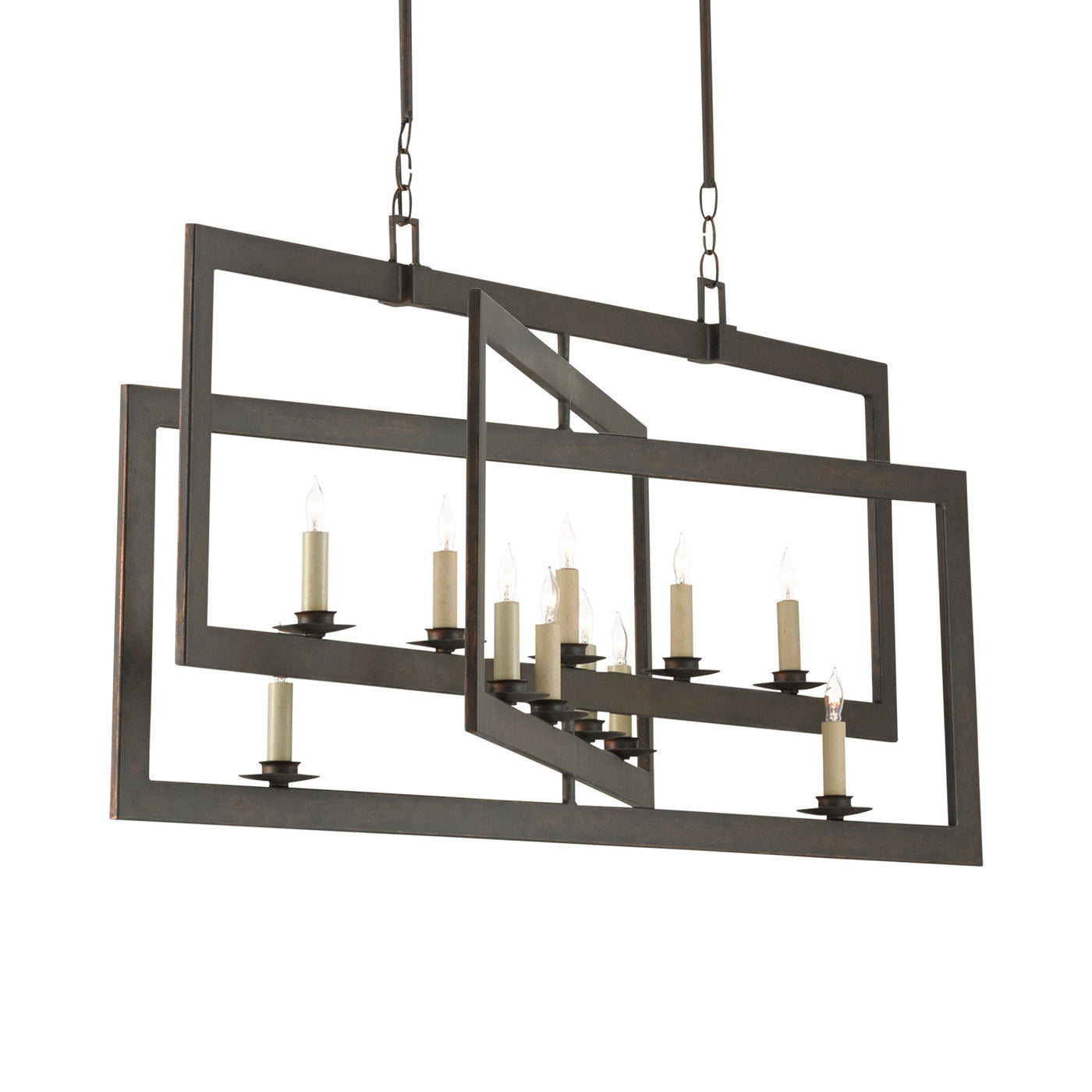 Middleton Rectangular Chandelier in Detail.