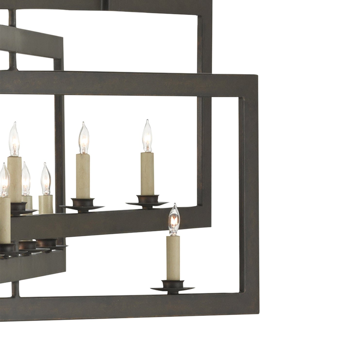 Middleton Rectangular Chandelier in Detail.