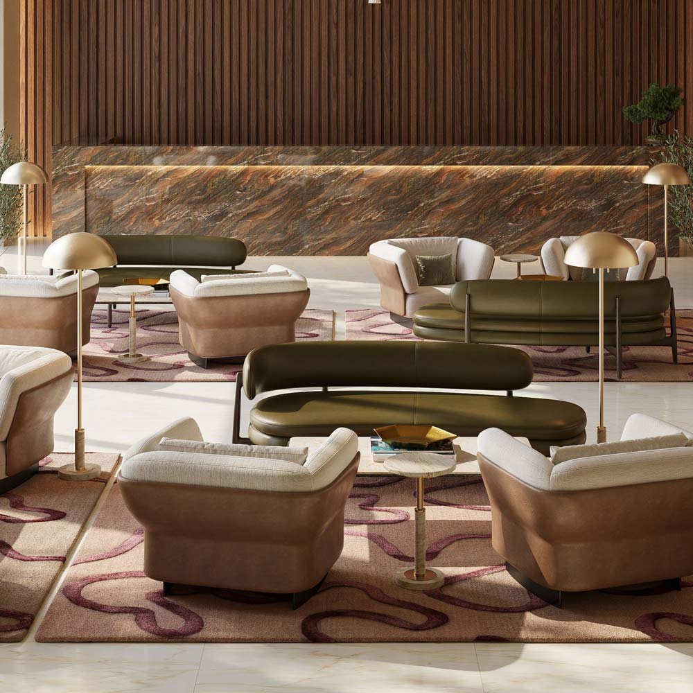 Miles Floor Lamp in entrance hall.