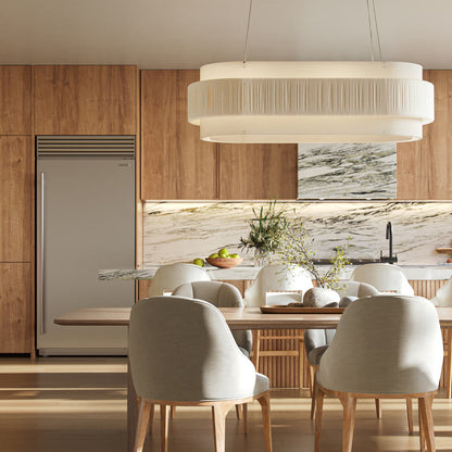 Monreale Oval Chandelier in kitchen.