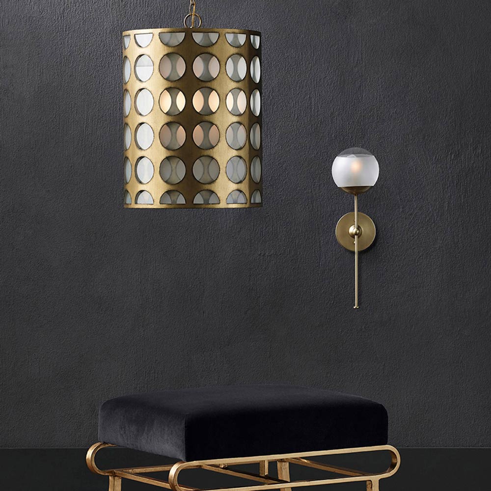 Montview Wall Light in living room.