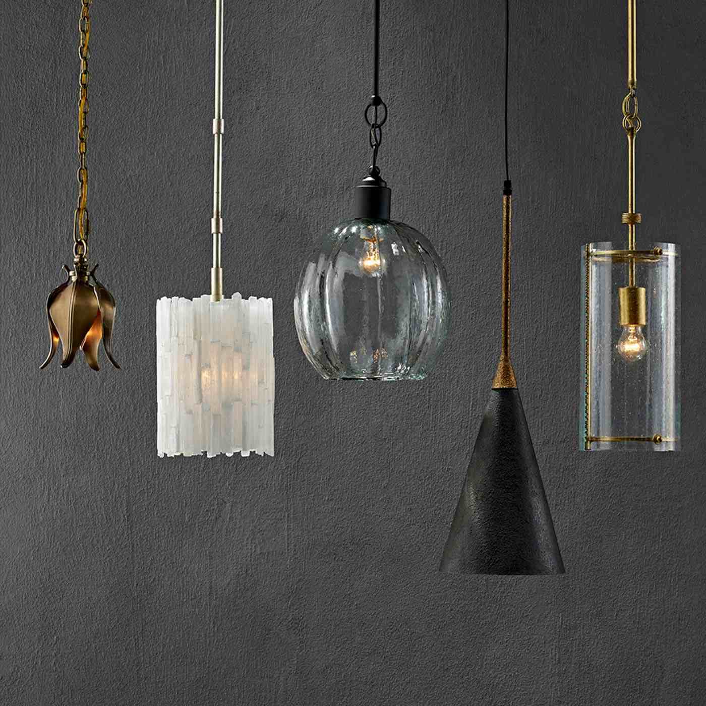 Moonstone Pendant Light in Detail.