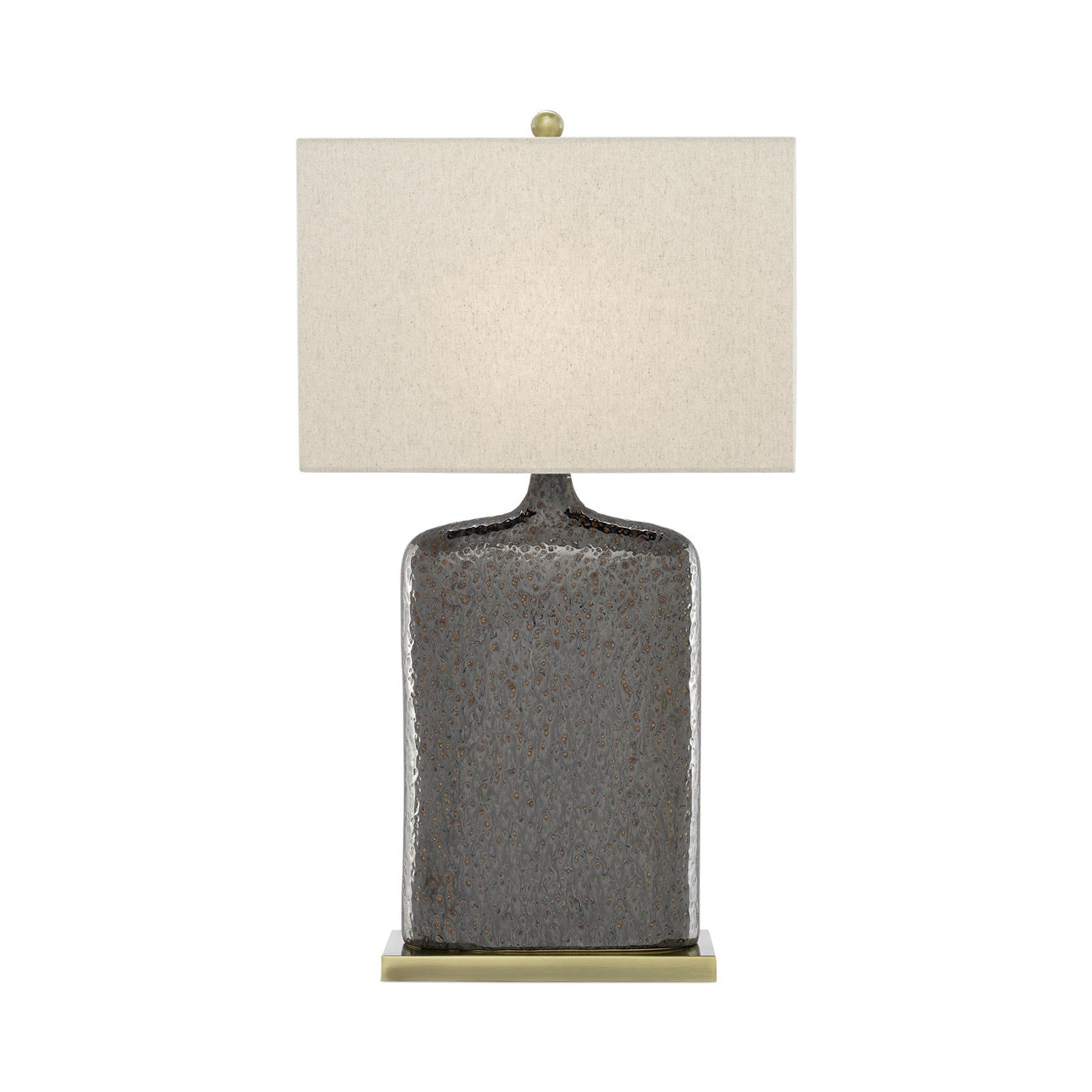 Musing Table Lamp in Rustic Metallic Bronze.
