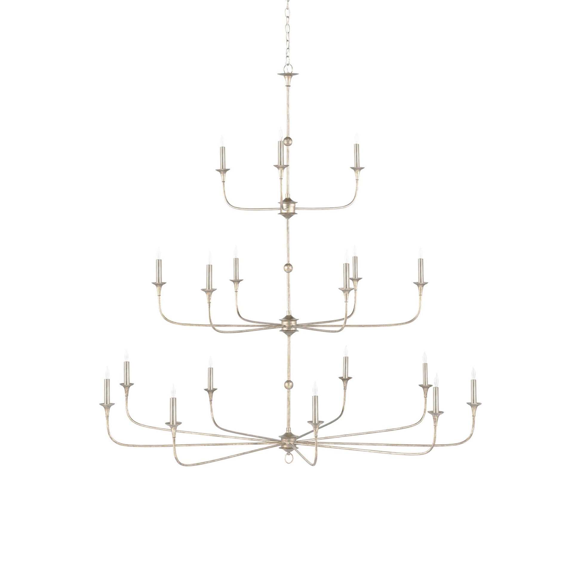 Nottaway Multi Light Chandelier in Champagne (3-Tier).