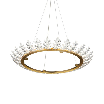 Oakwreath LED Chandelier in Detail.