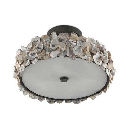 Oyster Semi Flush Mount Ceiling Light in Detail.