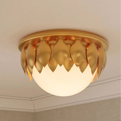Paestum LED Flush Mount Ceiling Light in Detail.
