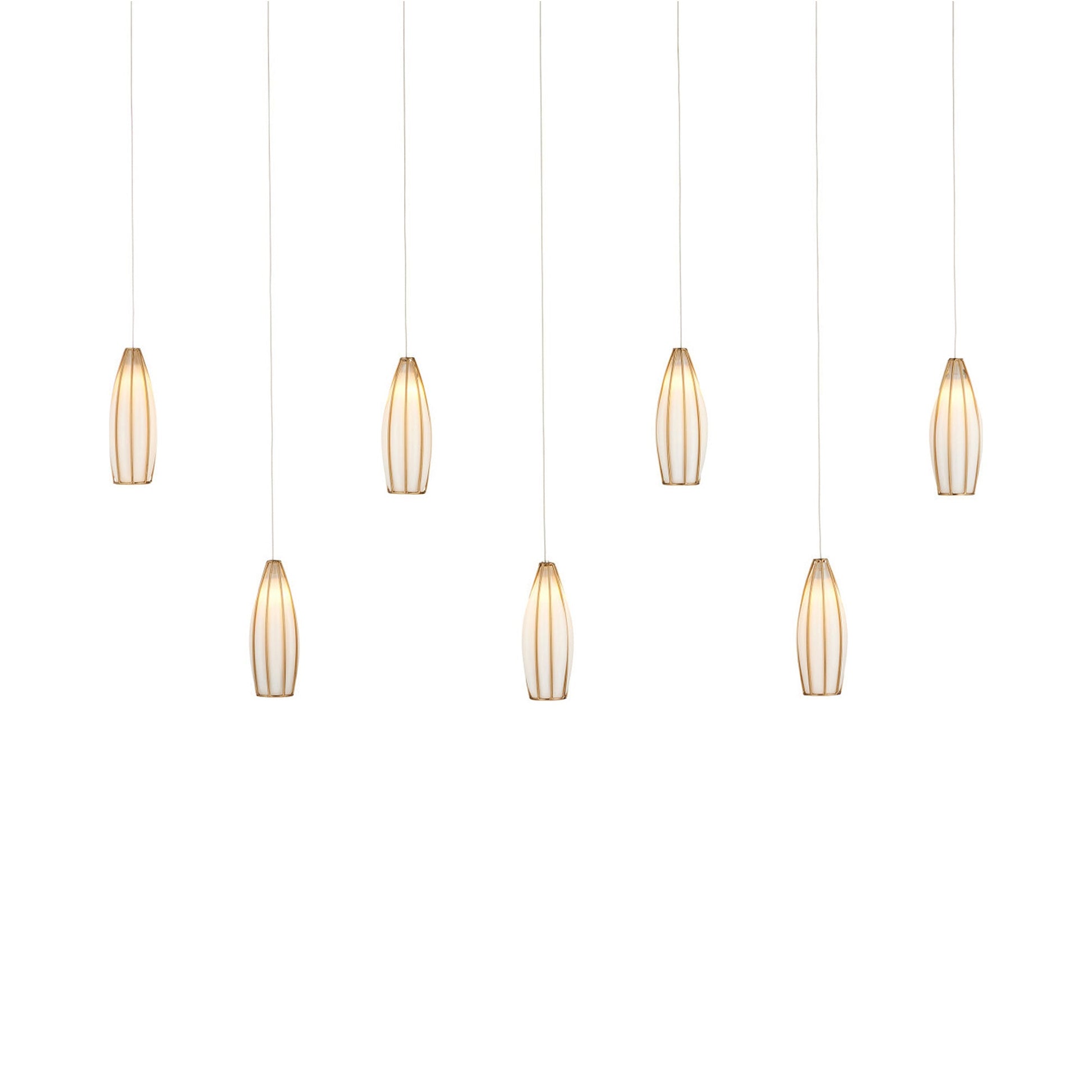 Parish Rectangular Multi Light Pendant Light (7-Light).