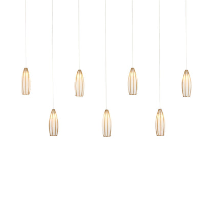 Parish Rectangular Multi Light Pendant Light.