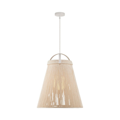 Parnell Pendant Light in White/Frosted White/Gesso White (Large).