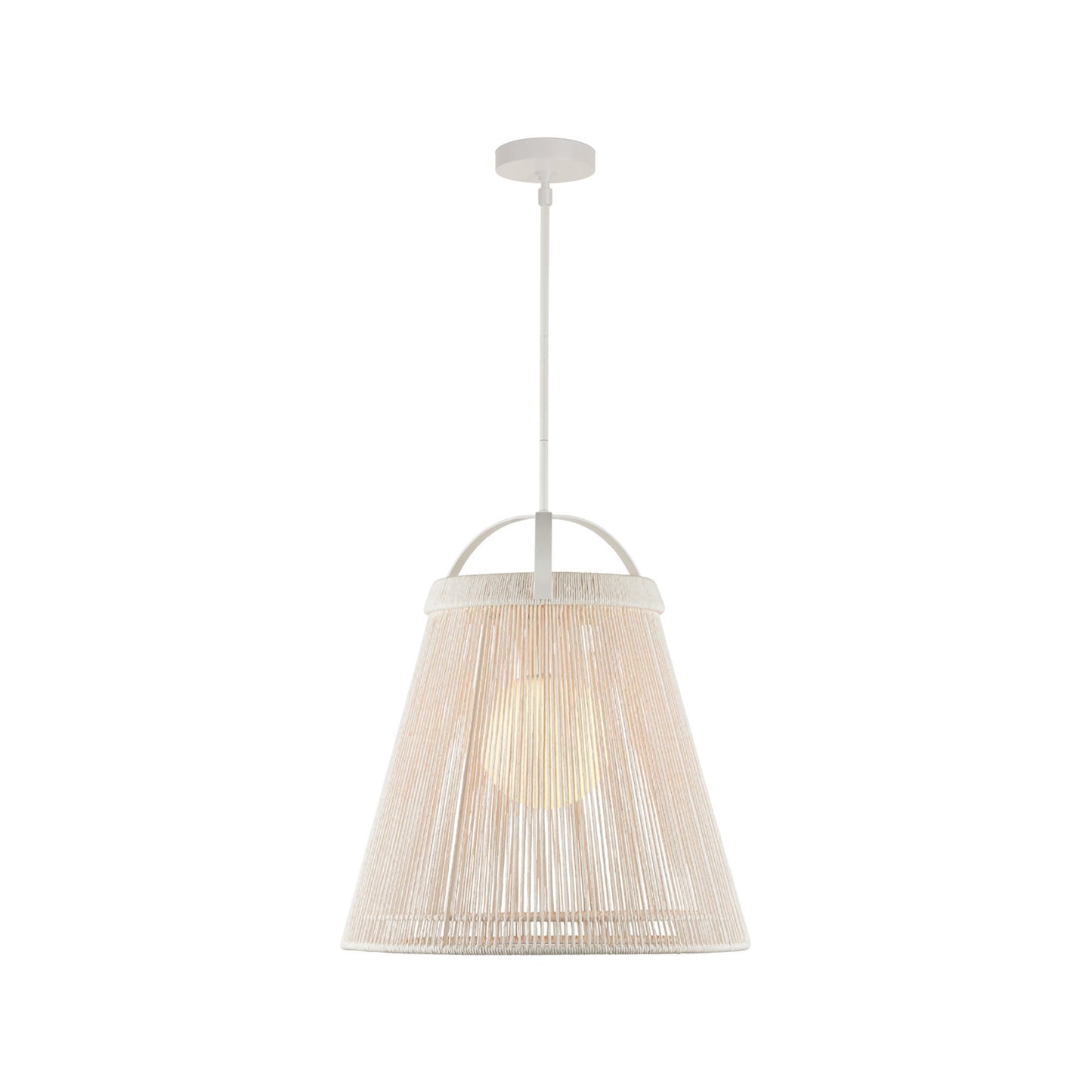 Parnell Pendant Light in White/Frosted White/Gesso White (Medium).