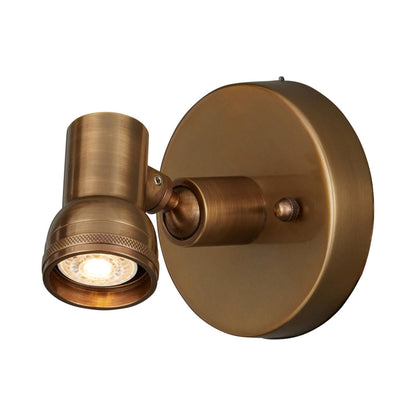 Patterson Picture Light in Antique Brass.