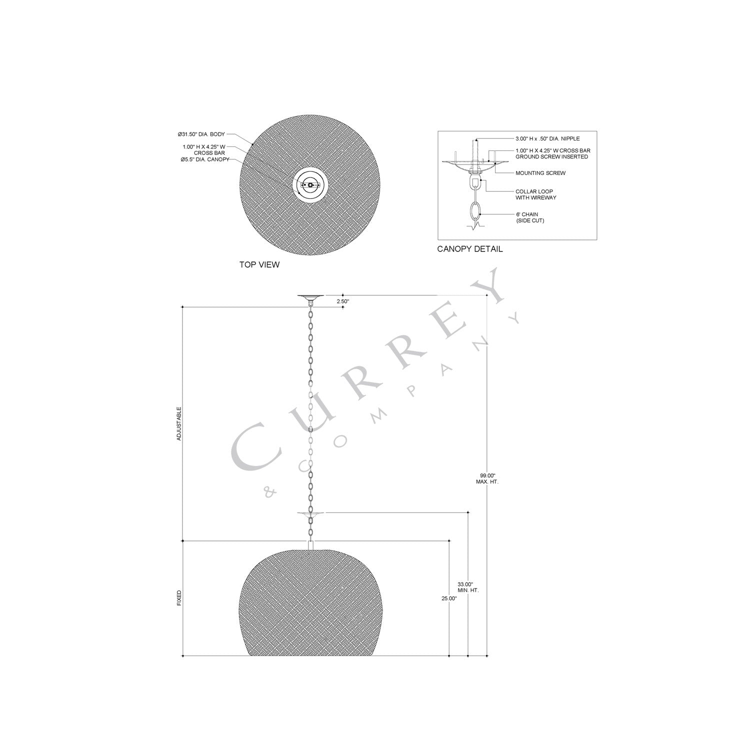 Piero Chandelier - line drawing.
