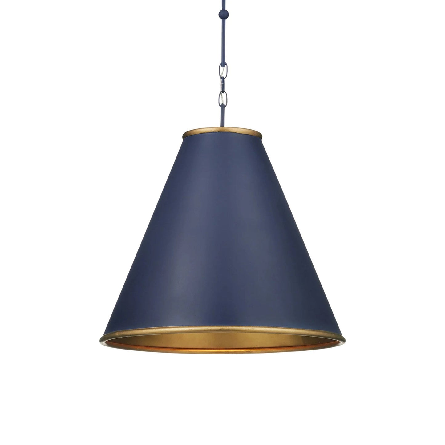 Pierrepont Pendant Light in Hiroshi Dark Blue (Large).