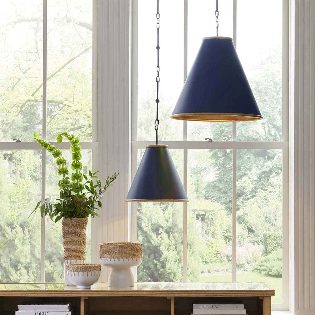 Pierrepont Pendant Light in living room.