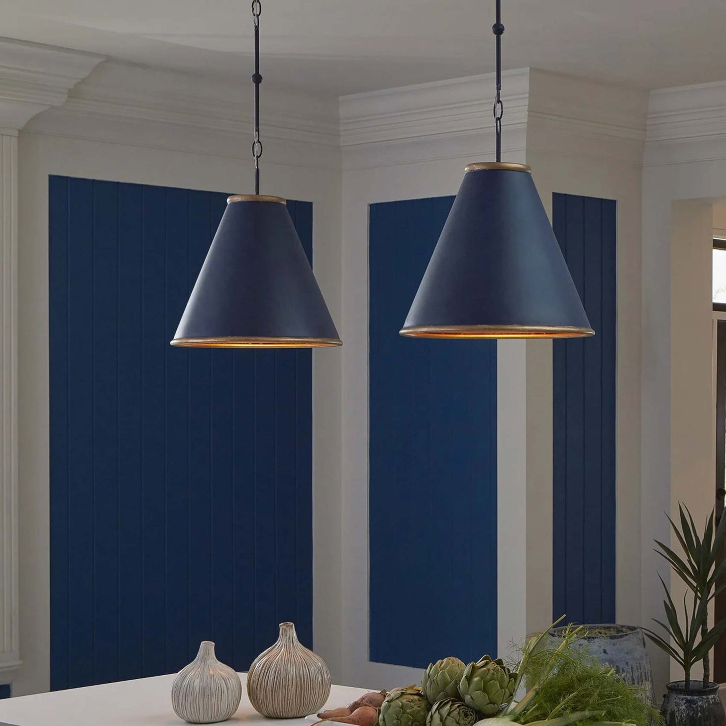 Pierrepont Pendant Light in living room.