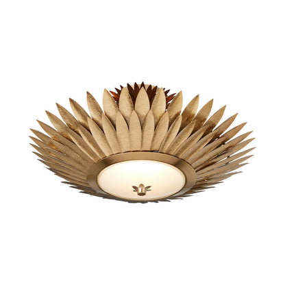 Plumage LED Semi Flush Convertible Pendant Light in Detail.