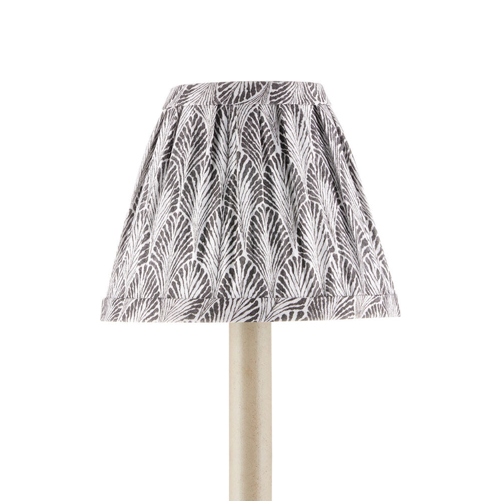 Plume Chandelier Shade in Stone (Tapered).