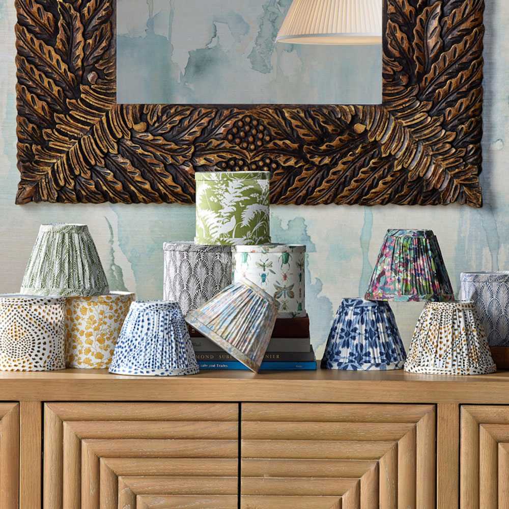 Plume Chandelier Shade in Detail.