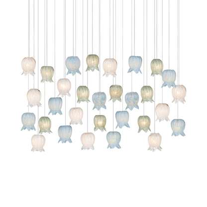 Polpo Linear Pendant Light in Multi-color (30-Light).
