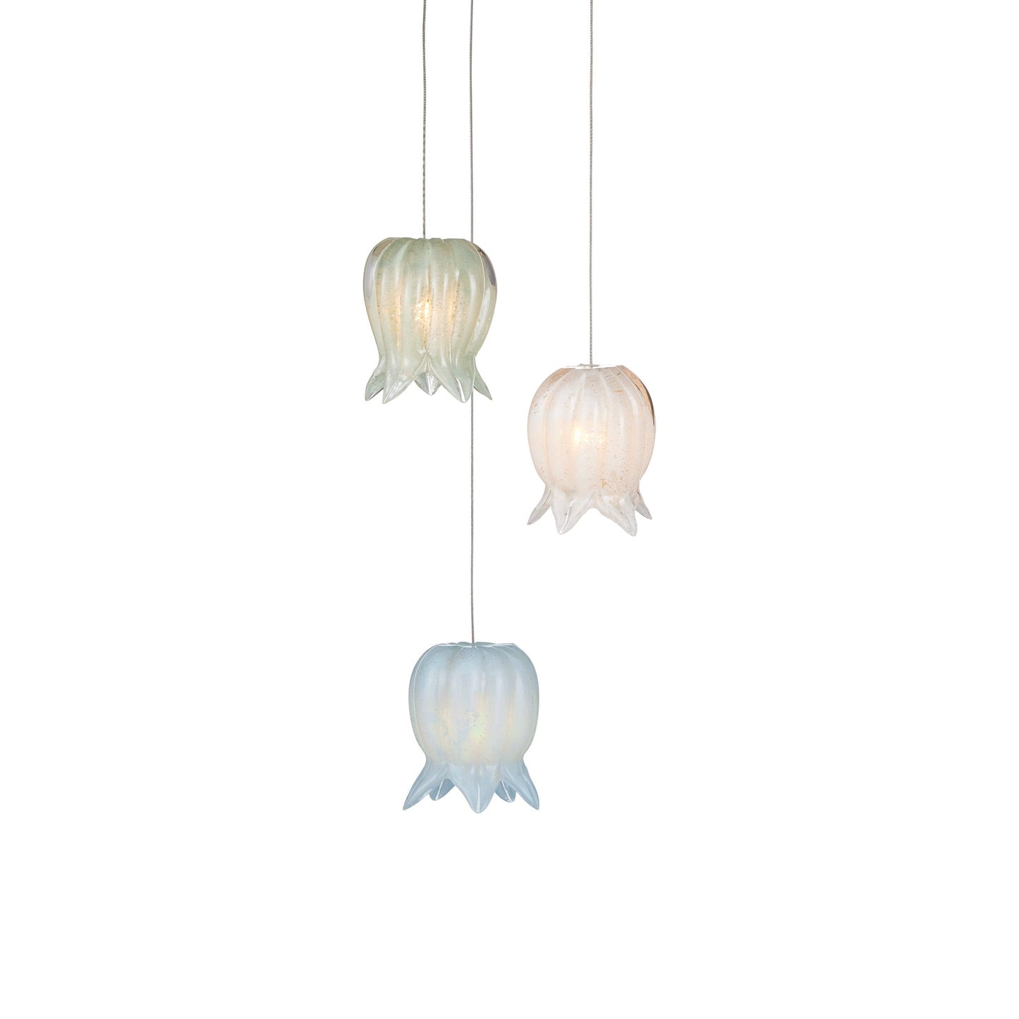 Polpo Round Pendant Light in Multi-color (3-Light).
