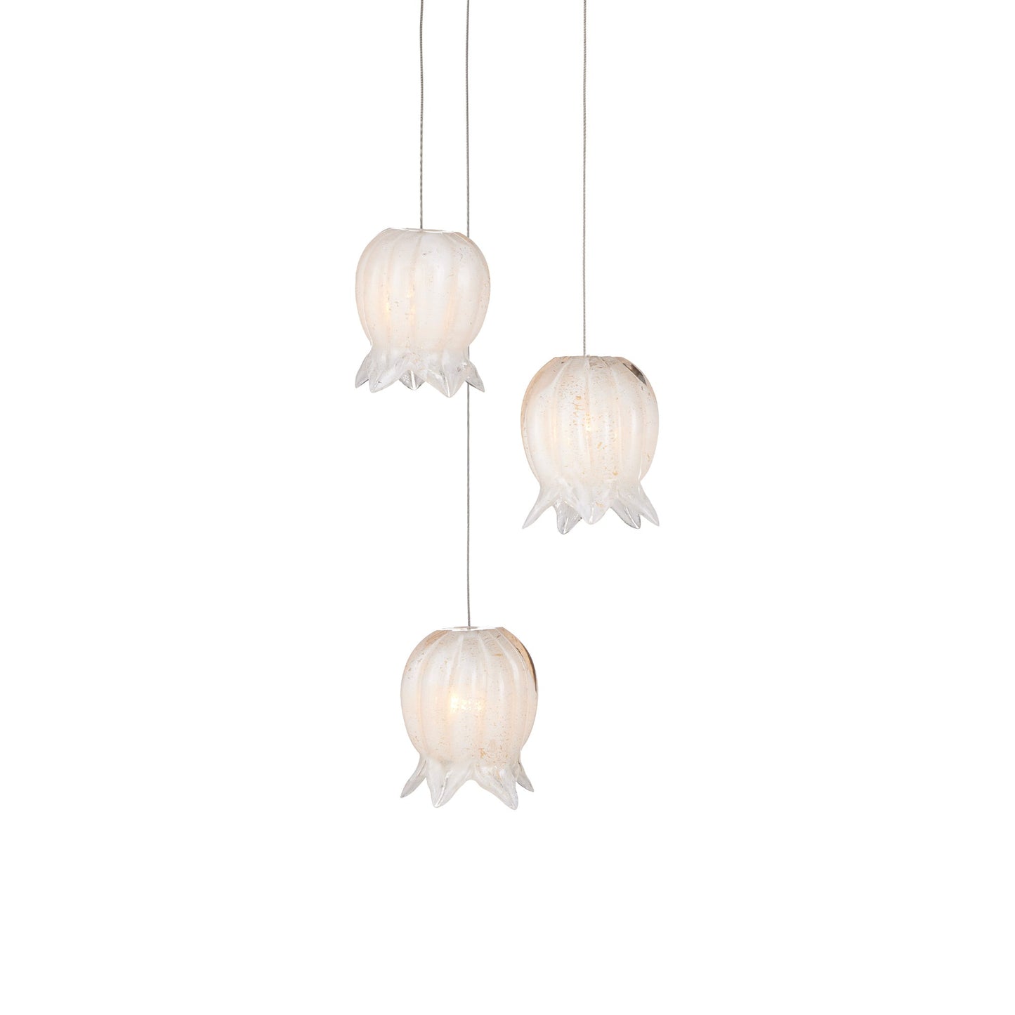 Polpo Round Pendant Light in White (3-Light).