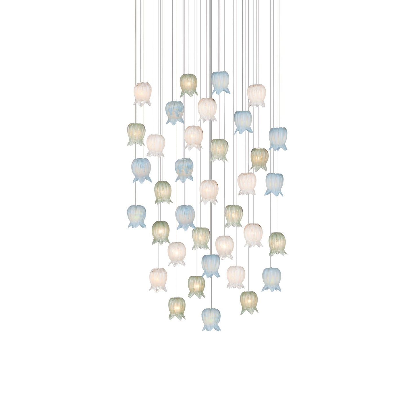 Polpo Round Pendant Light in Multi-color (36-Light).