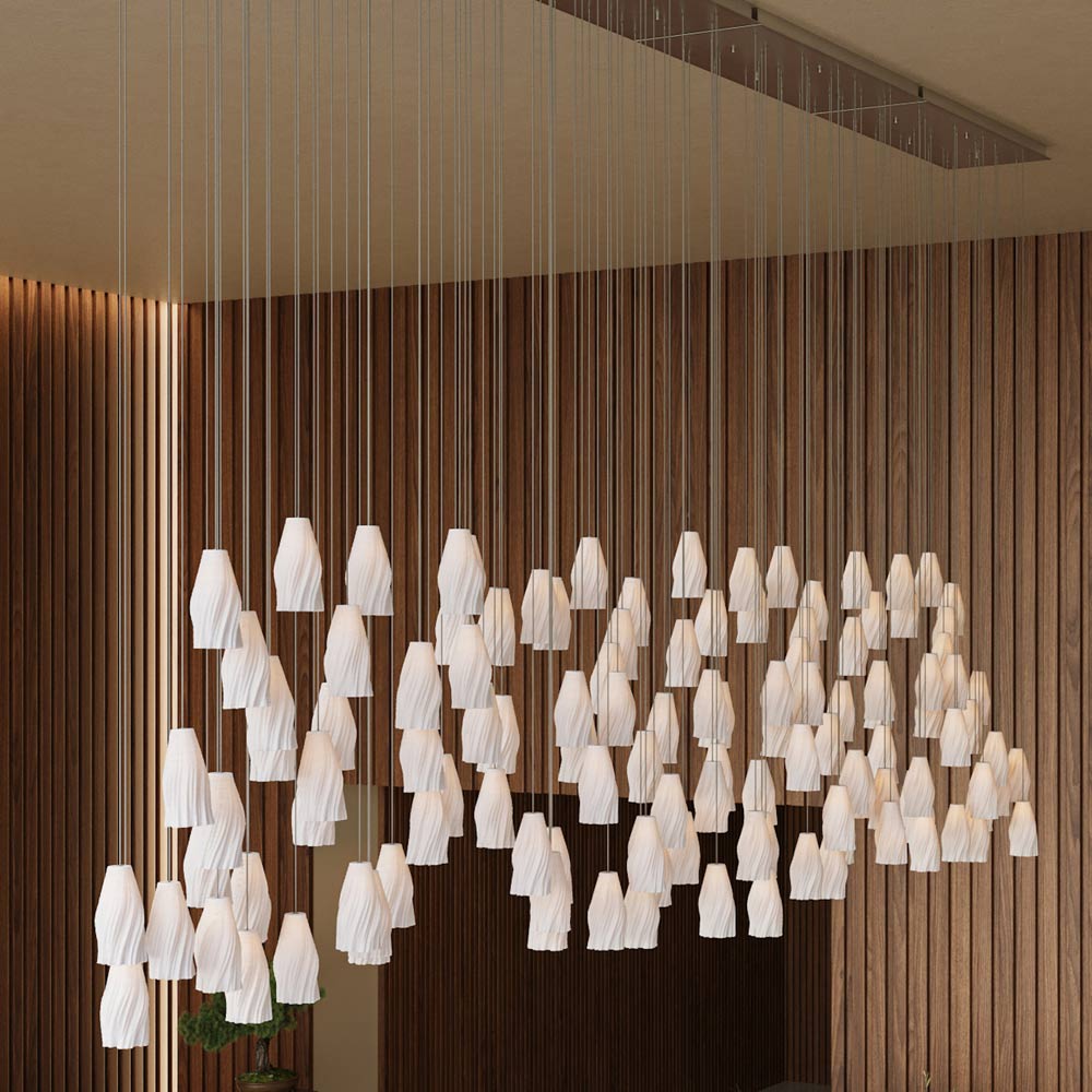 Posh Linear Pendant Light in Detail.