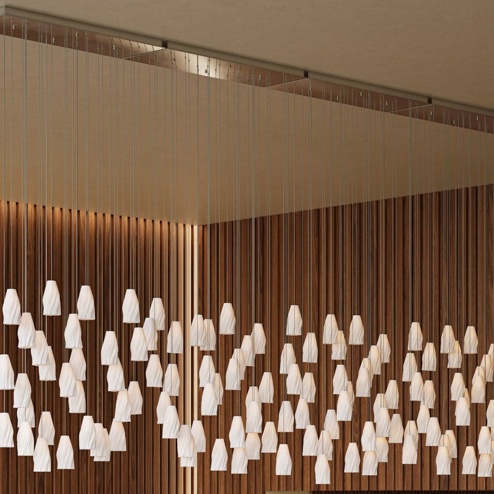 Posh Linear Pendant Light in Detail.