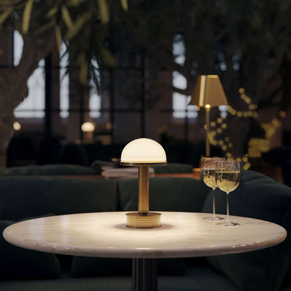 Promenade Table Lamp in restaurant.