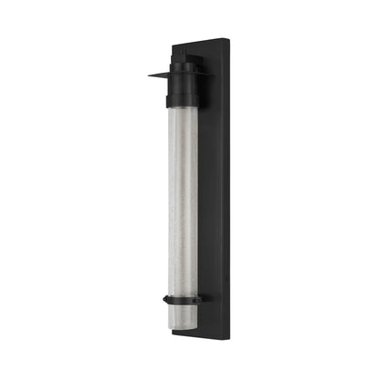 Provence Outdoor Wall Light in Matte Black.