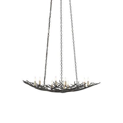 Rainforest Chandelier in Rustic Bronze (Small).