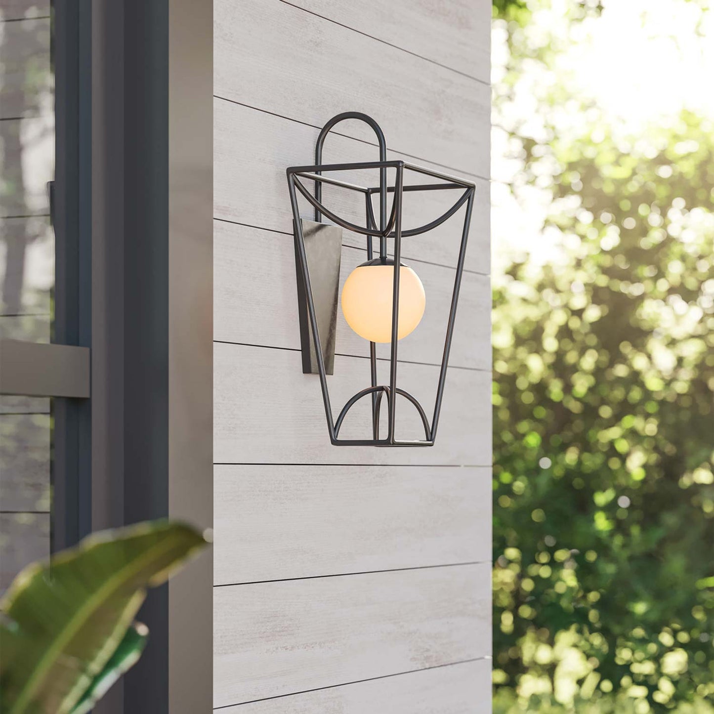 Rochefort Wall Light in in Outside Area.