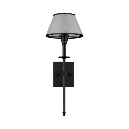 Ronaldo Outdoor Wall Light in Matte Black.