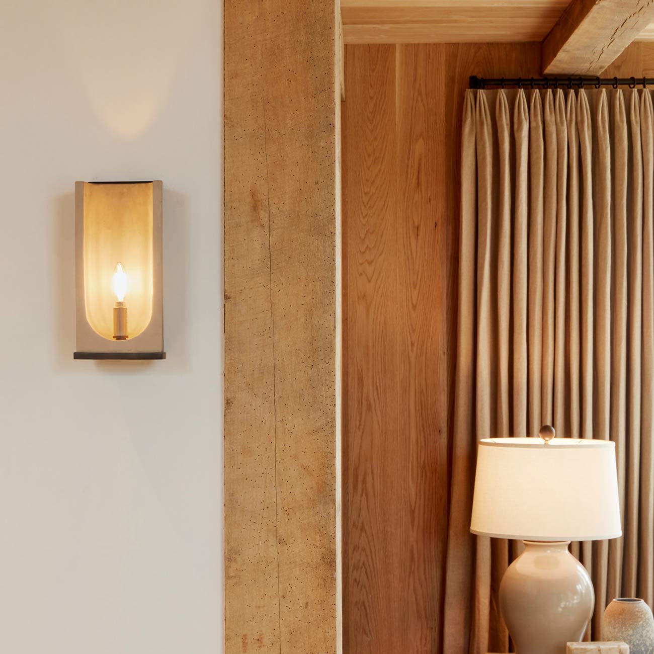 Rowland Wall Light in living room.