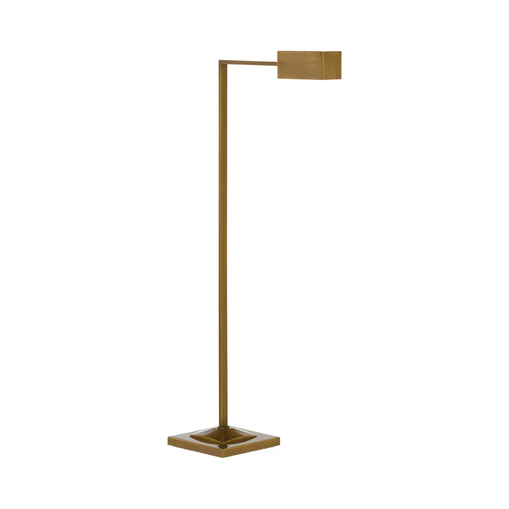 Ruxley Floor Lamp in Polished Antique Brass.