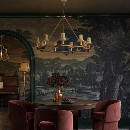 Savoie Chandelier in living room.