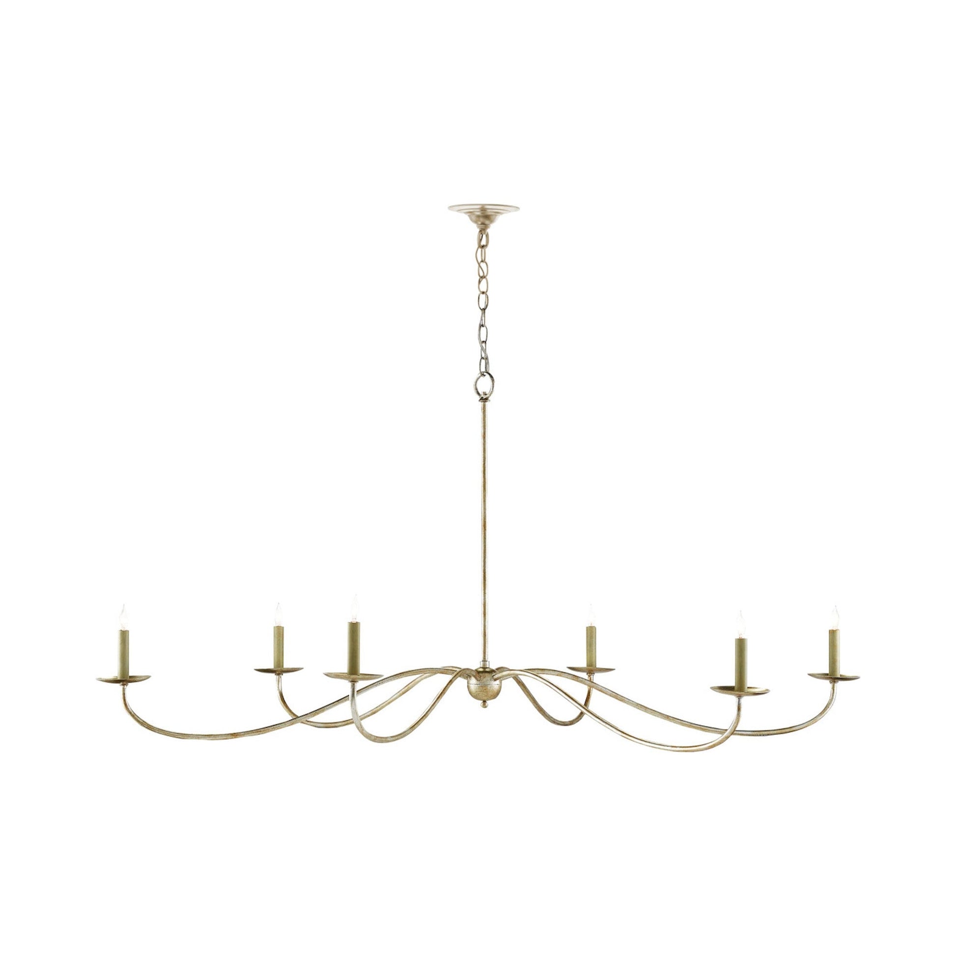 Saxon Chandelier in Silver Granello (Large).