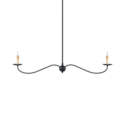 Saxon Linear Chandelier in Detail.