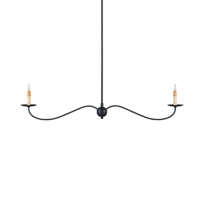 Saxon Linear Chandelier in Detail.